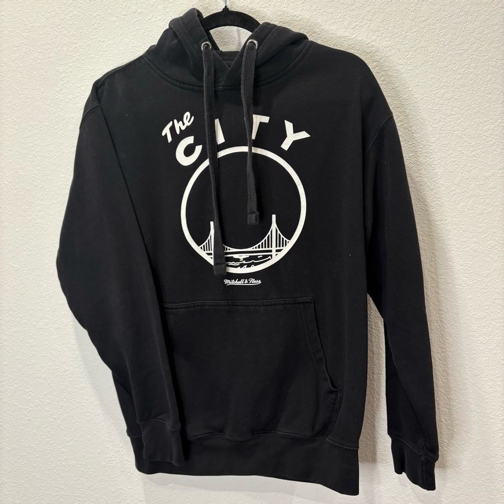 Mitchell & Ness The City Golden State Warriors Hoodie Black Mens Medium - Picture 2 of 6